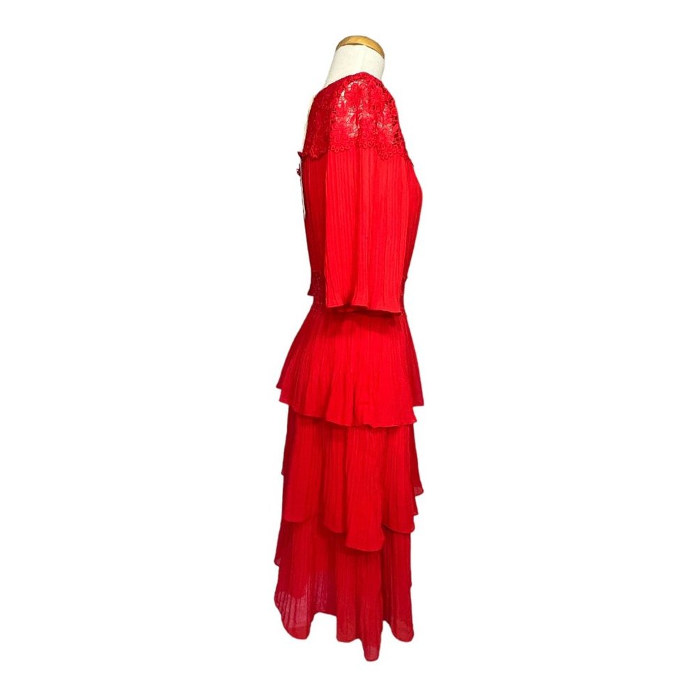 The Clothing Company Tiered Red Midi Dress Size Small NWT - Picture 7 of 15